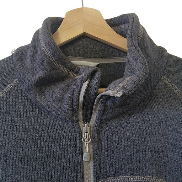 Avalanche Fleece Zip Up Front Jacket Sweater Zip Pockets Long Sleeve Men's LX - Picture 7 of 9